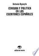 Censura y política en los escritores españoles