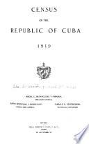 Census of the Republic of Cuba 1919