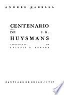 Centenario de J.K. Huysmans