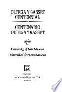 Centenario Ortega Y Gasset