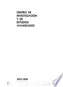 Centro de Investigación y de Estudios Avanzados, 1977-1978