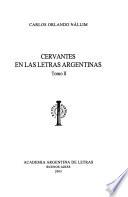 Cervantes en las letras argentinas