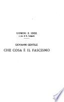 Che cosa è il fascismo