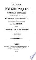 Chronique de J. de Lalain