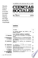 Ciencias sociales contemporaneas