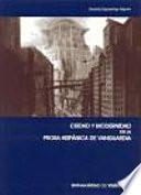 Ciudad y modernidad en la prosa hispánica de vanguardia