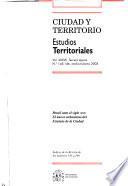 Ciudad y territorio--Estudios territoriales