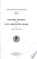 Civil Aeronautics Board Reports