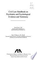 Civil Law Handbook on Psychiatric and Psychological Evidence and Testimony