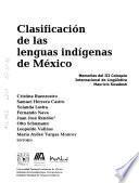 Clasificación de las lenguas indígenas de México