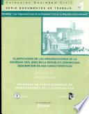 Clasificación de las organizaciones de la sociedad civil (OSC) en la República Dominicana