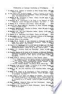 Classified List of Publications of the Carnegie Institution of Washington