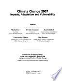 Climate Change 2007: Impacts, adaptation and vulnerability