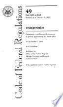 Code of Federal Regulations