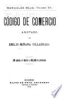Código de comercio anotado