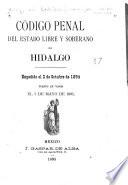 Código penal del Estado libre y soberano de Hidalgo