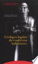 Códigos legales de tradición babilónica