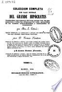 Colección completa de las obras del grande Hipócrates