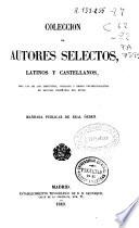 Colección de autores selectos latinos y castellanos: Año de retórica y poética (VIII, 822 p.)
