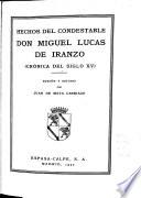 Colección de crónicas españolas: Don Miguel Lucas de Iranzo (crónica del siglo XV).