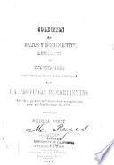 Coleccion de datos y documentos referentes á Misiones como parte integrante del territorio de la provincia de Corrientes