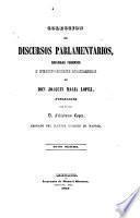 Coleccion de discursos parlamentarios, defenses y producciones literarias