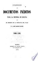 Colección de documentos inéditos para la historia de España