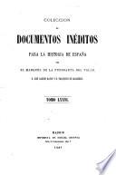 Colección de documentos inéditos para la historia de España