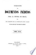 Colección de documentos inéditos para la historia de España