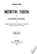Colección de documentos inéditos para la historia de España
