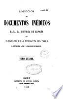 Coleccion de documentos ineditos para la historia de Espana