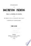 Colección de documentos inéditos para la historia de España