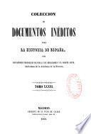 Coleccion de documentos ineditos para la historia de Espana