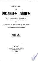 Colección de documentos inéditos para la historia de España