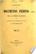 Colección de documentos inéditos para la historia de España