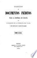 Colección de documentos inéditos para la historia de España