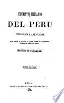 Coleccion de documentos literarios del Peru