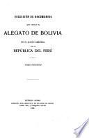 Colección de documentos que apoyan el alegato de Bolivia