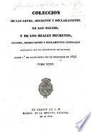 Coleccion de las leyes, decretos y declaraciones de las Cortes