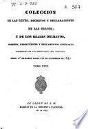 Colección de las Leyes, Decretos y Declaraciones de las Cortes y de los Reales Decretos