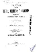 Colección de las leyes, decretos y órdenes, expedidas por el Congreso nacional y por el supremo gobierno en el año de 1850