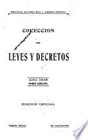 Colección de las leyes y decretos expedidos por los supremos poderes legislativo, conservador y ejecutivo