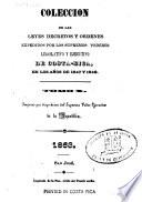 Colección de las leyes y disposiciones legislativas y administrativas