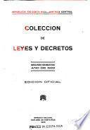 Colección de las leyes y disposiciones legislativas y administrativas