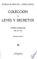 Colección de leyes, decretos, acuerdos y resoluciones