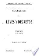 Colección de leyes, decretos, acuerdos y resoluciones