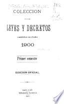 Colección de leyes, decretos, acuerdos y resoluciones