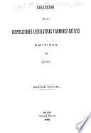 Colección de leyes, decretos, acuerdos y resoluciones