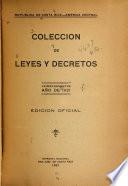 Colección de leyes, decretos, acuerdos y resoluciones