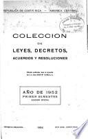 Colección de leyes, decretos, acuerdos y resoluciones